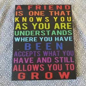 Wall canvas are 9.5inches long by 7.5inches wide